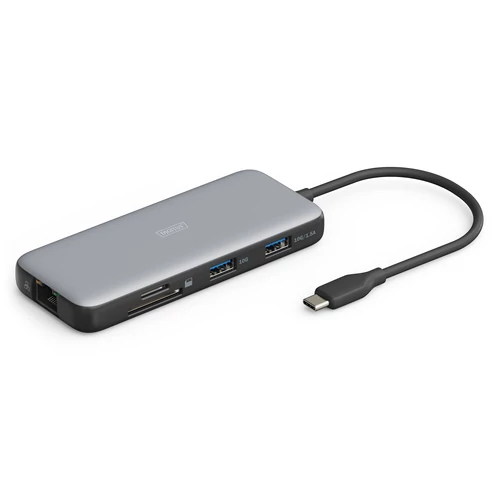 USB-C DOCKING STATION 7-PORT 3USB A 1HDMI-RJ45-SD-MICROSD-PD