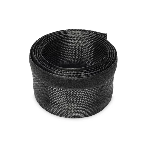 FLEX. CABLE TUBE HOOK/LOOPFAST CABLE SOCK COLOR BLACK 2M