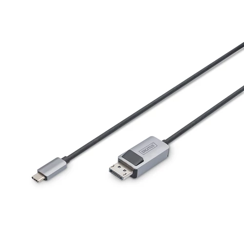 1M USB TYPE C - DP CABLE 8K30HZ HBR3 ALU HOUSING BLACK