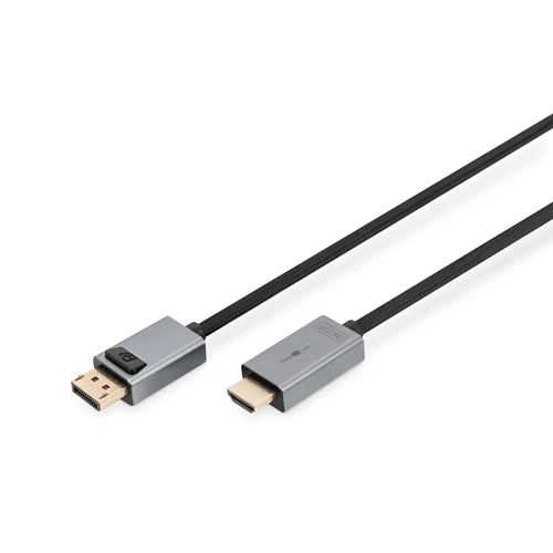 1.8M DP/HDMI CABLE WITH LED ALUMINUM HOUSING GOLD PLATED