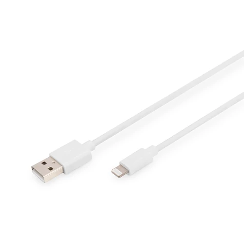 DIGITUS CABLE IPHONE LIGHTNING USB M/M 1.0M HIGH SPEED WH