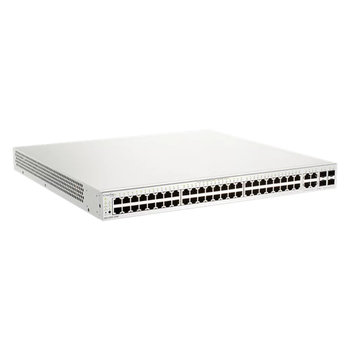 D-LINK Switch 48x1000Mbps + 4xGigabit kombó Fémházas, Menedzselhető, DBS-2000-52 D-Link