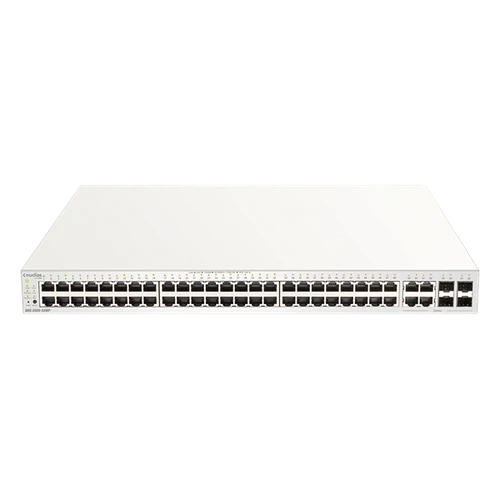 D-LINK Switch 48x1000Mbps(48xPOE) + 4xGigabit kombó Fémházas, Menedzselhető (370W POE) + 1 év Nuclias, DBS-2000-52MP / E D-Link