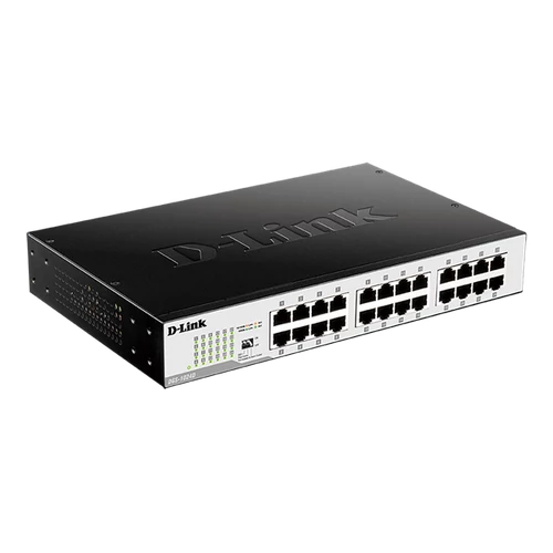 D-LINK Switch 24x1000Mbps Fémházas Asztali, DGS-1024D / E