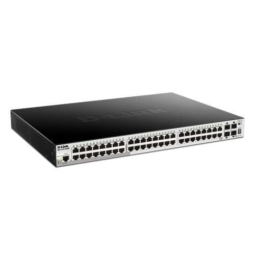 D-LINK Switch 48x1000Mbps (48xPOE) + 4xGigabit SFP+ Menedzselhető Rackes, DGS-1510-52XMP / E