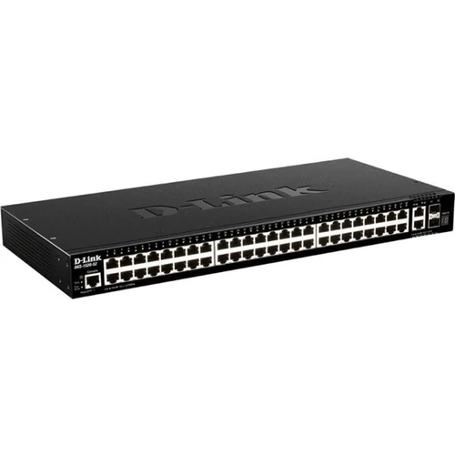 D-LINK Switch 48x1000Mbps + 2x10G + 2xGigabit SFP+ Menedzselhető Rackes, DGS-1520-52