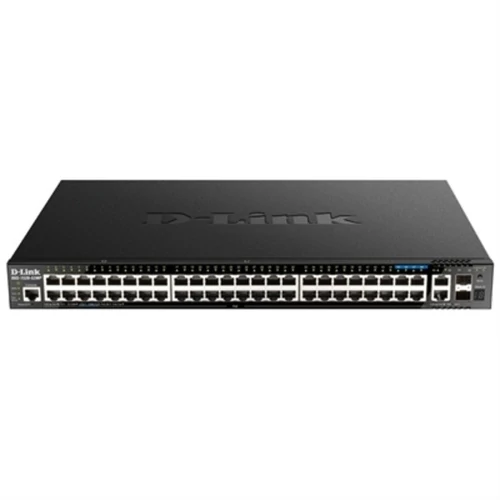 D-LINK Switch 48x1000Mbps(48xPOE) + 2x10G + 2xGigabit SFP+ Menedzselhető Rackes, DGS-1520-52MP