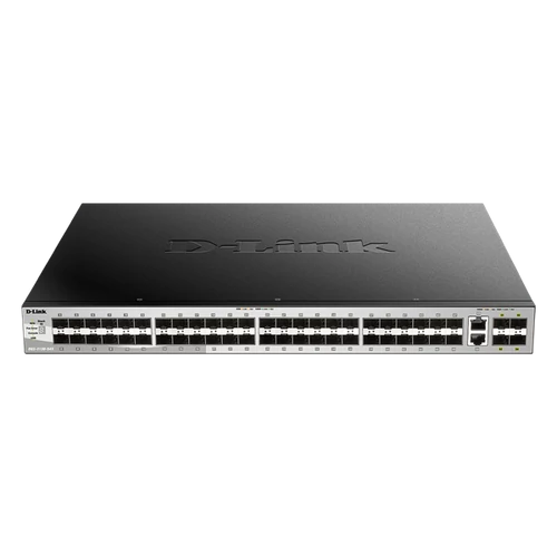 D-LINK Switch 48x1000Mbps + 2xGigabit + 4xGigabit SFP+ Fémházas, Menedzselhető, DGS-3130-54TS / E D-Link