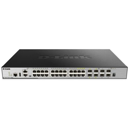D-LINK Switch 20x1000Mbps + 4xGigabit SFP+ + 4xGigabit SFP kombó Menedzselhető, Rackes, DGS-3630-28TC / SI / E D-Link