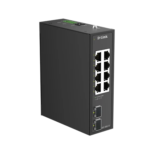 D-LINK Switch Ipari 8x1000Mbps + 2x1000Mbps SFP, Rackes, DIS-100G-10 D-Link