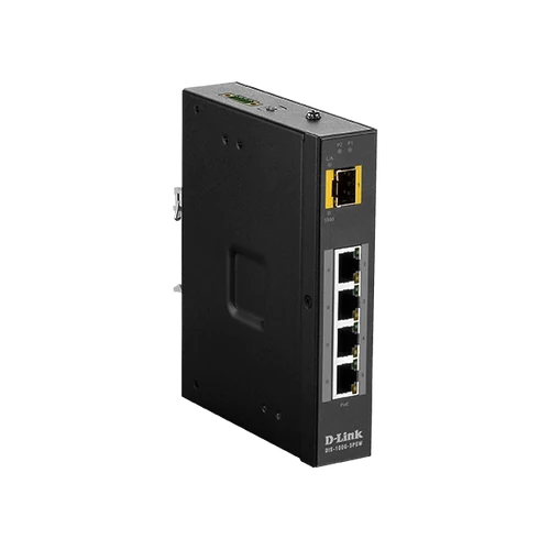 D-LINK Switch Ipari 4x1000Mbps (4xPOE) + 1xSFP Fémházas, DIS-100G-5PSW D-Link