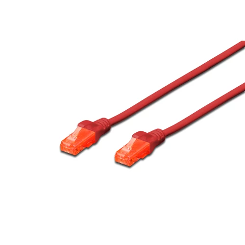 DIGITUS CAT 6 U/UTP PATCHCABLE LSZH AWG 26/7 0.25M RED