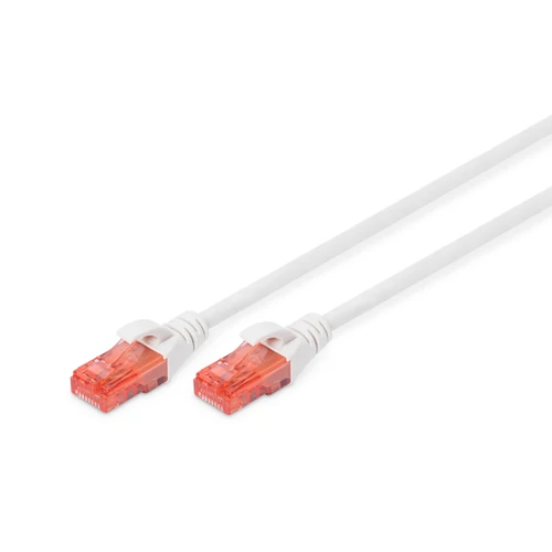 CAT 6 U-UTP PATCH CABLE CU. PVC LENGTH 0.5M COLOR WHITE