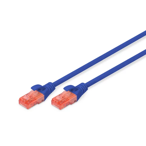 CAT 6 U-UTP PATCH CABLE CU. PVC LENGTH 3M COLOR BLUE