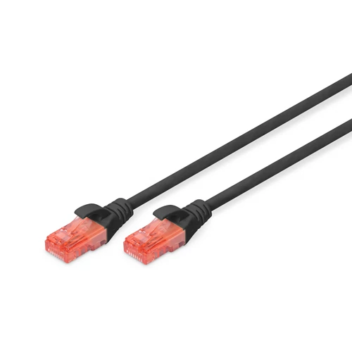 CAT 6 U-UTP PATCH CABLE CU. PVC LENGTH 3M COLOR BLACK