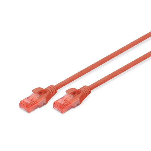 CAT 6 U-UTP PATCH CABLE CU. PVC LENGTH 3M COLOR RED
