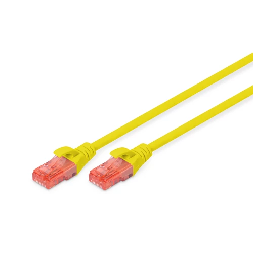 CAT 6 U-UTP PATCH CABLE CU. PVC LENGTH 3M COLOR YELLOW