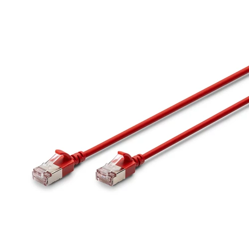 CAT 6A F-FTP SLIM PATCHCAB 03M COOPERLSZH AWG 32/7 0.3M RED