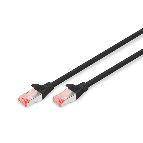 DIGITUS CAT 6 S-FTP PATCH CAB LENGTH 0.25 M COLOR BLACK