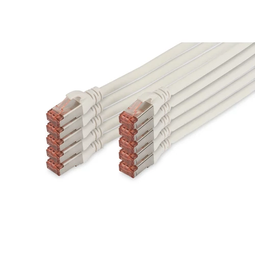 CAT 6 S-FTP PATCH CABLE CU LSZH AWG 27/7 LENGTH 0.25M 10PACK