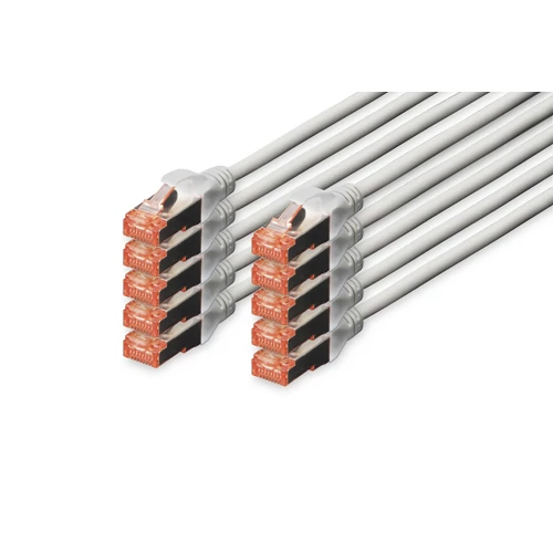 CAT 6 S-FTP PATCH CABLE CU LSZH AWG 27/7 LENGTH 1M 10PACK