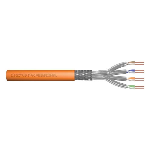 CAT 7 S-FTP INST CABLE 50M 1200 MHZ DCA AWG 23/1 ORANGE