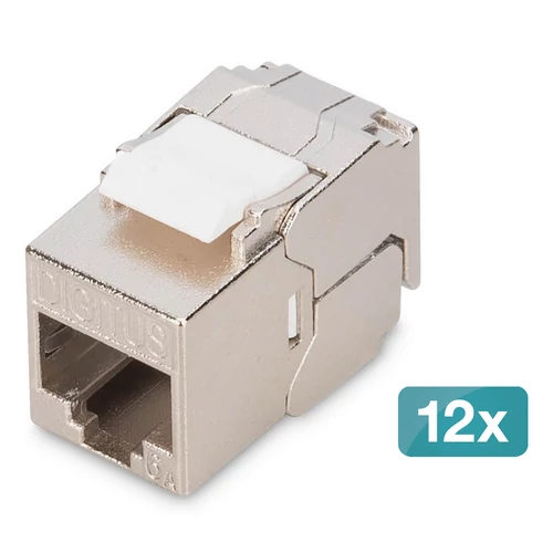 CAT 6A COMPAC KEYSTONMODUL 12X SHIELDED TOOL-FREE CONNECTION
