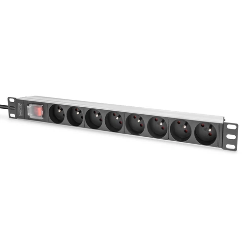 1U ALUMINUM PDU RACKMOUNTABLE 8X CEE 7/5 4000W 16A