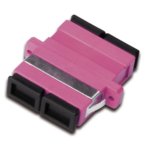 FO COUPLER DUPLEX SC TO SC MM OM4 VIOLET CERAMIC SLEEVE