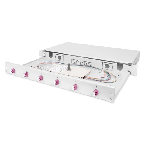 FIBER OPTIC SLIDING SPLICE BOX 1U EQUIPPED LC OM4