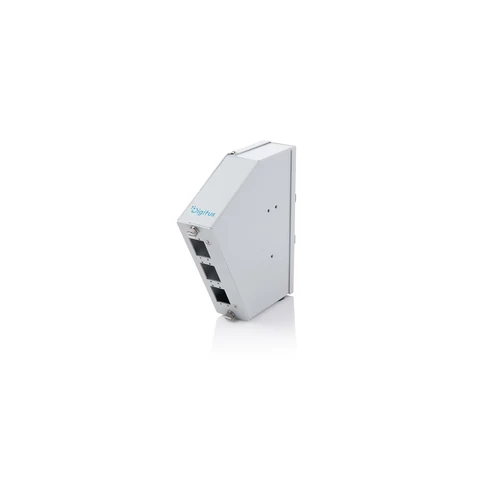 FIBER OPTIC DIN RAIL SPLICE DIS ANGLED 6 SC SX/LC DX GREY