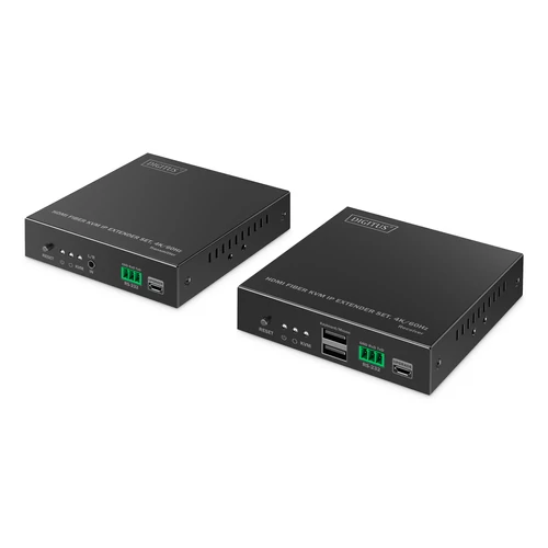 HDMI FIB KVM IP EXTESET 4K/60HZ 40 KM/300 M IP 1G BLACK