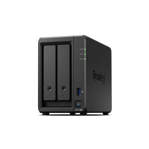 SYNOLOGY NAS 2 fiókos AMD Ryzen R1600 2x2,6GHz, 10GB DDR4 RAM, 2x1000Mbit, 1xUSB3.2Gen1 - DS723 + 10GB Synology