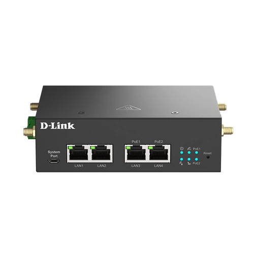 D-LINK 5G M2M Modem 4x1000Mbps(2xPOE) Fémházas, DWM-314-GP / E D-Link