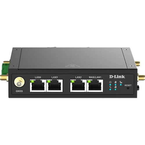 D-LINK 4G M2M Modem 1xWAN / LAN + 3x100Mbps Fémházas, DWM-530-T D-Link
