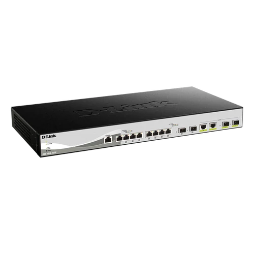 D-LINK Switch 8x1000Mbps kombó + 2xGigabit SFP+ 2xGigabit SFP+ kombó Menedzselhető Rackes, DXS-1210-12TC / E D-Link