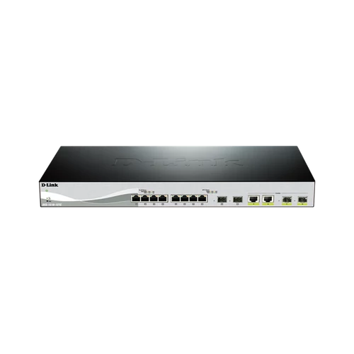 D-LINK Switch 12x10Gbps + 2xGigabit SFP+ 2xGigabit kombó SFP+ 1 konzol port Menedzselhető Rackes, DXS-1210-16TC / E D-Link