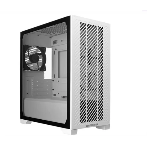 COOLER MASTER Ház Micro-ATX  Elite 301 White Lite, Tápegység nélkül, fehér Cooler Master