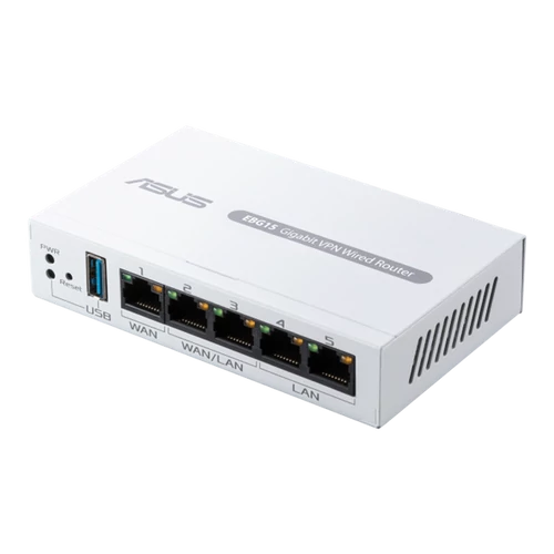 ASUS ExpertWiFi Vezetékes VPN Router 1xWAN(1000Mbps) + 2xWAN / LAN(1000Mbps) +  2xLAN(1000Mbps) + 1xUSB, EBG15 ASUS PER