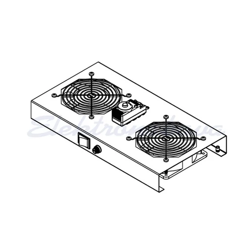 LEGRAND Evoline  tetőventilátor + termosztát készlet 2 ventilátoros fali szekrényhez Legrand