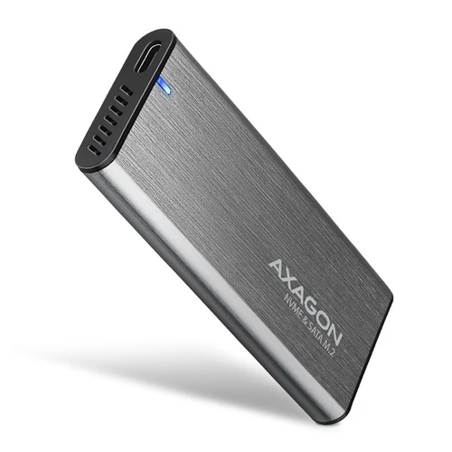 AXAGON EEM2-SG2 SuperSpeed+ USB-C - M.2 NVMe & SATA SSD külső ház