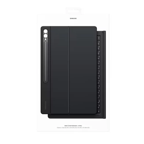 Samsung tab s10 ultra / s9 ultra book cover keyboard, black