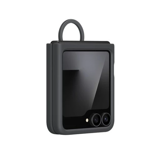 Samsung galaxy flip6 silicone case, black