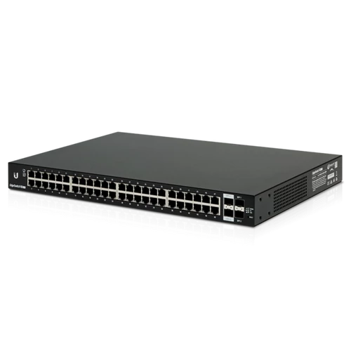 UBiQUiTi EdgeSwitch 48x1000Mbps + 2x1000Mbps SFP + 2x10000Mbps SFP + , Menedzselhető, Rackes - ES-48-LITE Ubiquiti