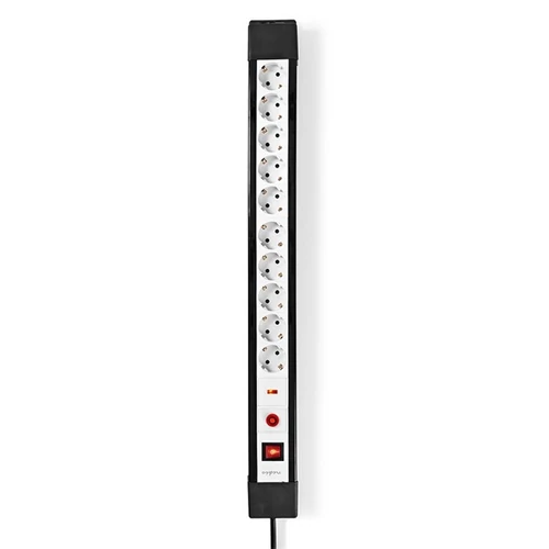 Nedis 10 aljzatos elosztó túlfeszűltségvédelemmel, H05VV-F 3G1.5mm2 , 3680 W, 16A, hossz 3m, ESC103SPF1PRO NEDIS - Copygo