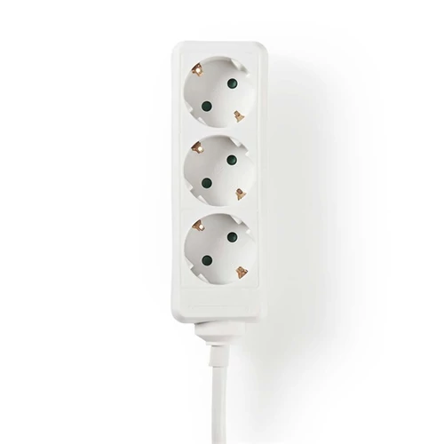 Nedis EXSO315F1WTB földelt 3 aljzatos elosztó, 1,5m, H05VV-F 3G1,5mm2, 3680 W | 16 A NEDIS