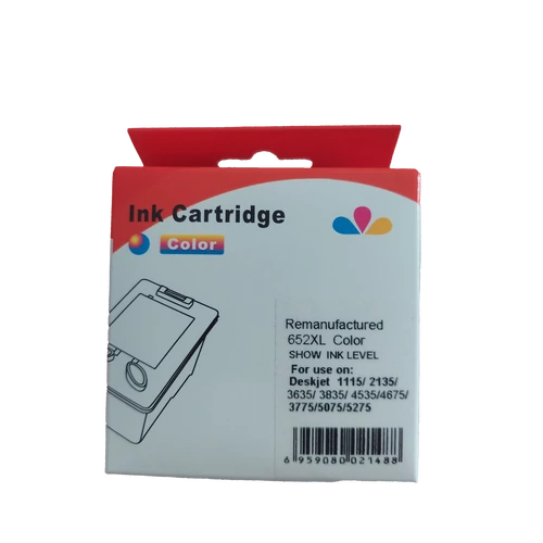 Utángyártott HP F6V24AE Tintapatron Color No.652 /FU/ WHITE BOX Ecopixel