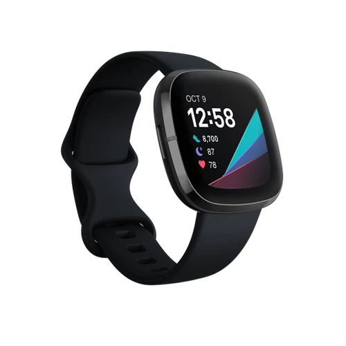 FITBIT Sense okosóra (Carbon / Graphite Stainless Steel) FITBIT