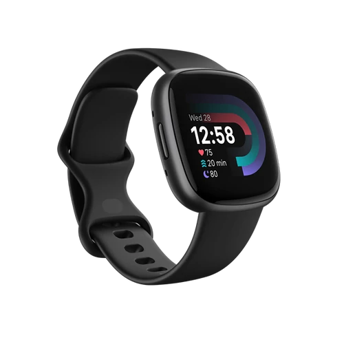 FITBIT Versa 4 okosóra (Black / Graphite Aluminium) FITBIT