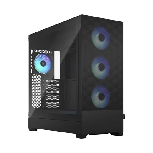 FRACTAL DESIGN Ház Midi ATX Pop XL Air RGB TG Clear Tápegység nélkül, Fekete Üvegfalú FRACTAL DESIGN